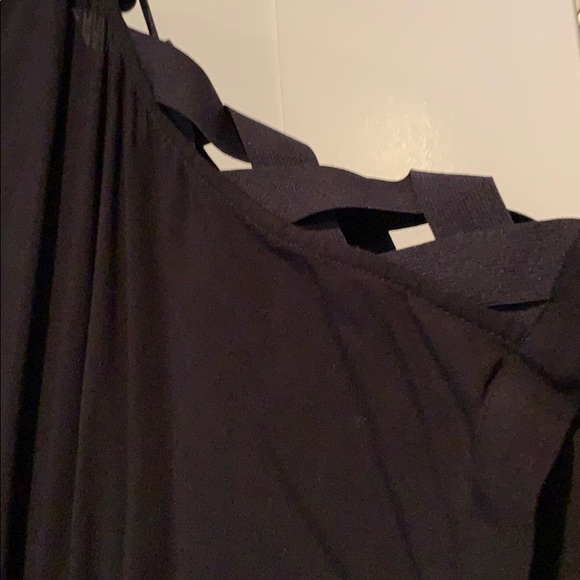 A/X mini dress with lattice cutout sleeves. - Picture 2 of 2